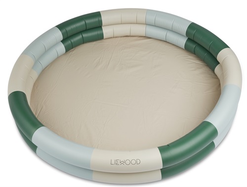 Liewood stripe garden green/sandy/dove blue swimming pool Savannah large