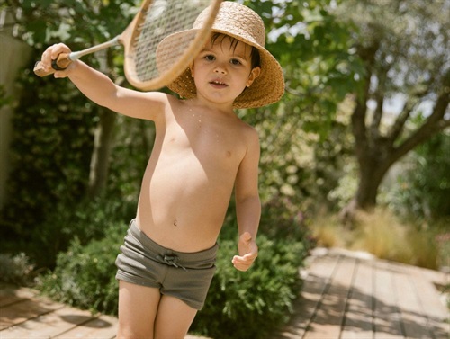 Lil Atelier swim trunks forest fog  
