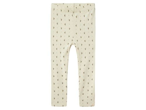Lil Atelier leggings turtledove with flowers