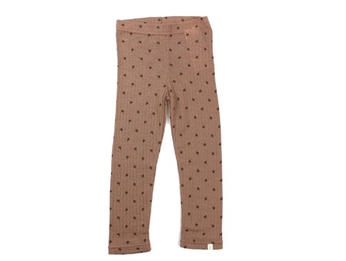 Lil Atelier leggings sinopia fresco merino wool
