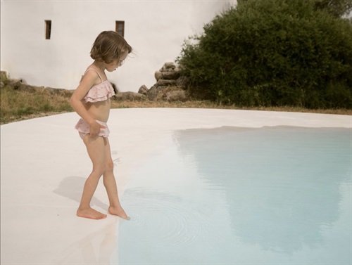 Lil Atelier rose dust bikini flowers