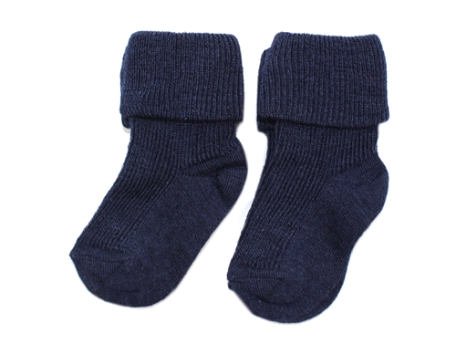 MP socks navy wool/nylon/silk (2-Pack)