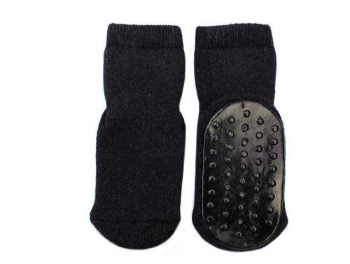 MP socks cotton anthracite with rubber soles