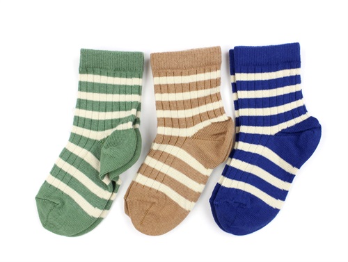 MP true blue mix striped socks Eli (3-pack)