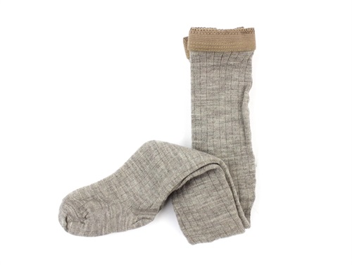 MP tights wool light brown melange