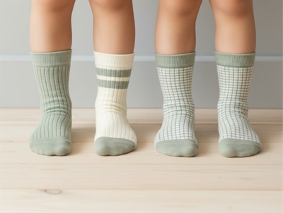 Minipop green shadow mix bamboo socks (3-pack)