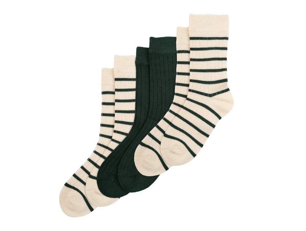 Minipop emerald green mix socks bamboo (3-pack)