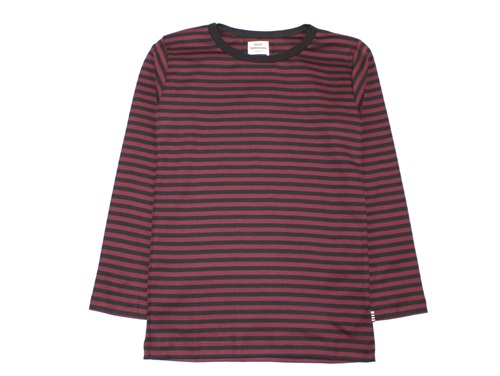 Mads Nørgaard t-shirt/blouse Tobino black/sassafras