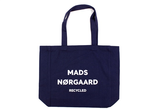 Mads Nørgaard Athene Tote Bag navy/white