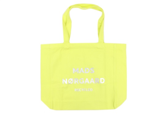 Mads Nørgaard Athene Tote Bag Lime/silver