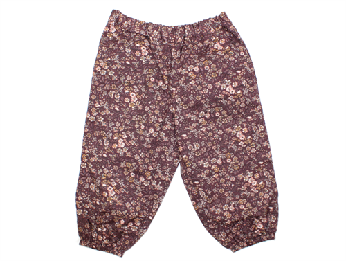 Wheat pants Malou soft eggplant with cotton lining