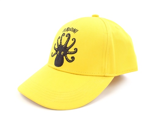 Mini Rodini cap octopus yellow