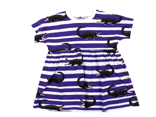 Mini Rodini dress crocodiles purple