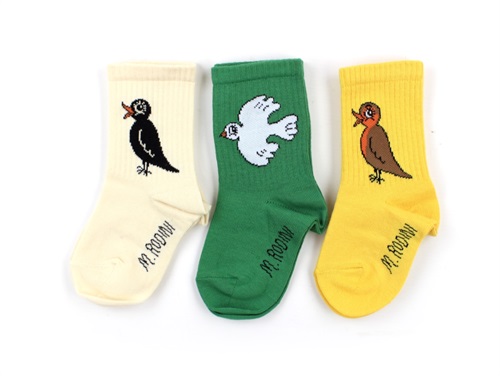 Mini Rodini socks birdswatching multi (2-pack)