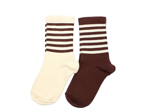 Mini Rodini socks brown (2-Pack)
