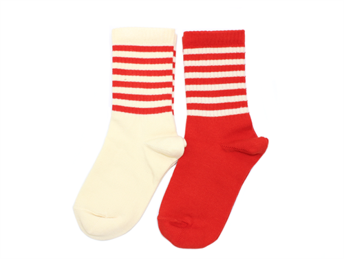 Mini Rodini socks red (2-Pack)