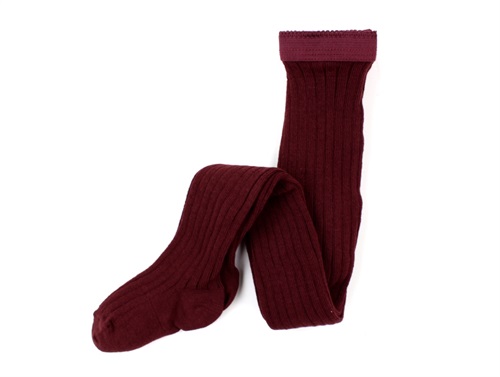 MP cotton tights wine red