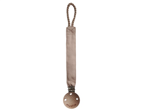 Mushie natural pacifier clip