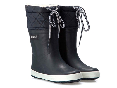 Aigle marine blanc winter rubber boot Giboulee II  