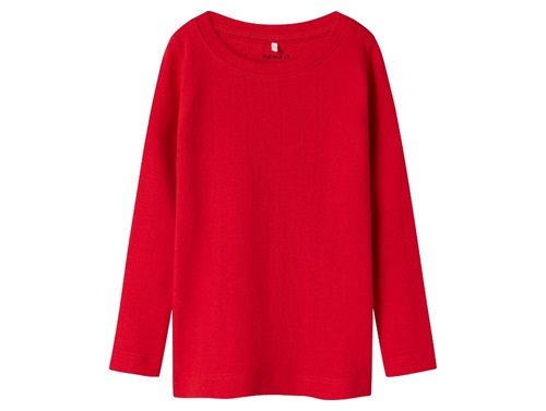 Name It blouse red with openwork pattern