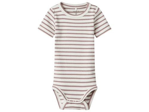 Name It bodysuit deauville mauve with stripes