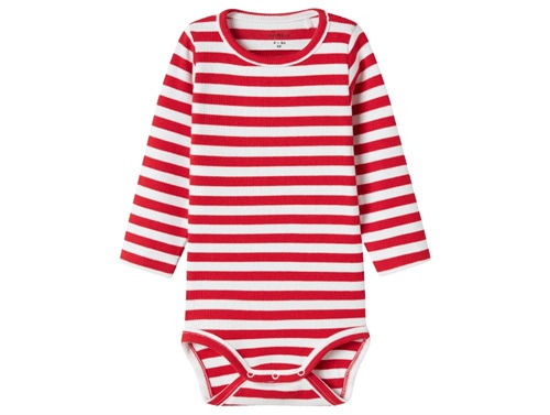 Name It bodysuit white with red stripes