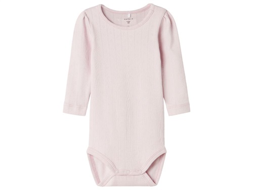 Name It bodysuit light violet with openwork pattern