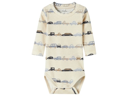 Name It bodysuit peyote melange with cars
