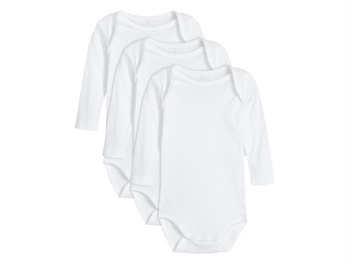 Name It bright white body solid color (3-pack)