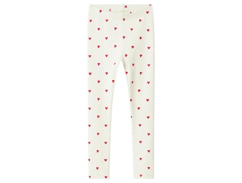 Name It leggings cloud dancer with heart print