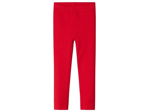 Name It leggings red with openwork pattern
