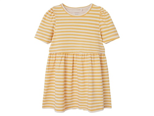 Name It pale marigold striped dress