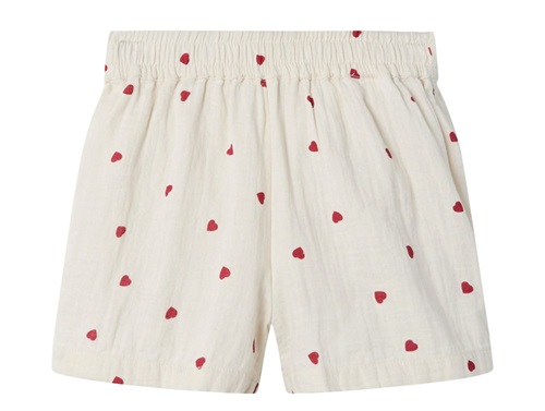 Name It turtledove hearts muslin shorts