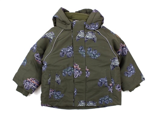 Name It winter jacket olive night cars