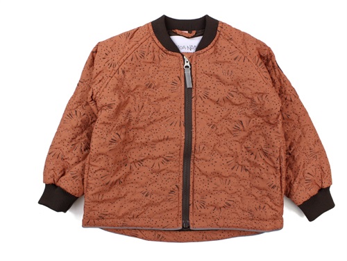 Noa Noa Miniature thermal jacket Grace copper brown print