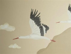 That's Mine white stork large wall sticker