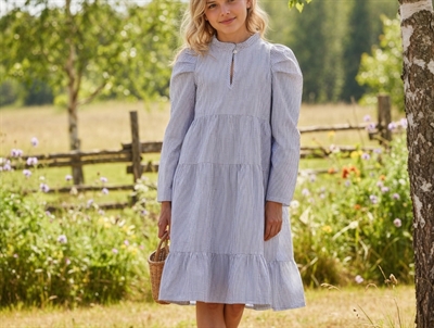 Sofie Schnoor Girls dress Fantasia blue stripes