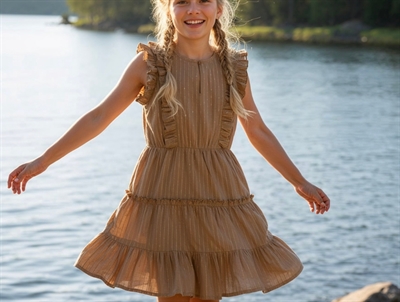 Sofie Schnoor Girls dress Annasophia Camel