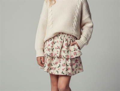 Sofie Schnoor Girls skirt offwhite flower