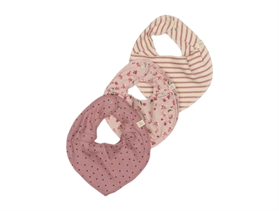 Petit Piao bibs autumn anemone modal 3-pack