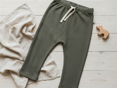 Petit Piao chocolate brown pants modal