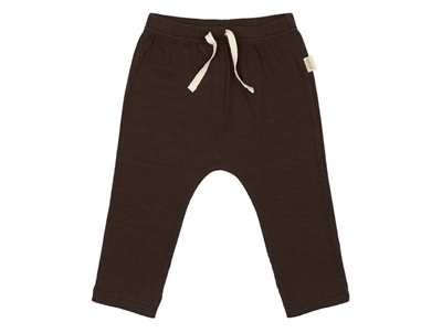 Petit Piao trousers coffee bean modal with drawstring