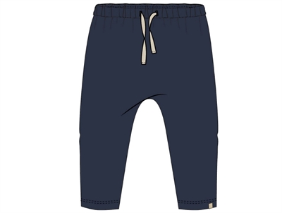Petit Piao trousers dress blue modal with drawstring