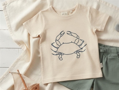 Petit Piao sea shell pink ladybug motif t-shirt