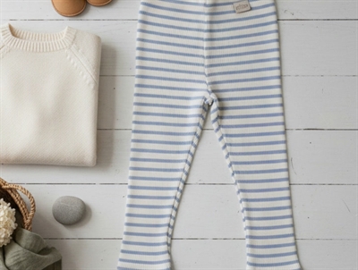 Petit Piao spring blue striped leggings