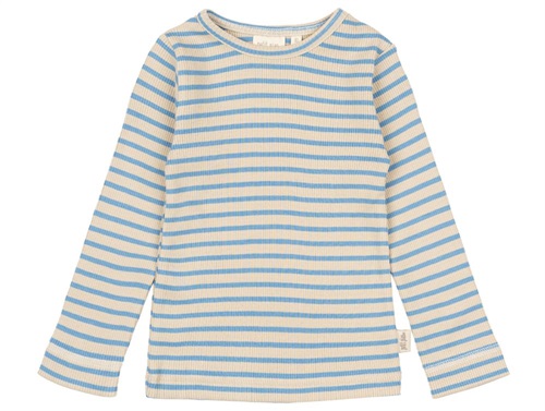 Petit Piao pants allure blue/dark off-white striped