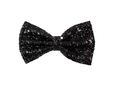 Petit by Sofie Schnoor hair clips bow black glitter