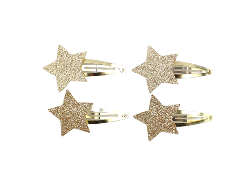 Petit by Sofie Schnoor barrettes star champagne (4 pieces)