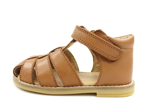 Buy Pom sandal camel with velcro at MilkyWalk