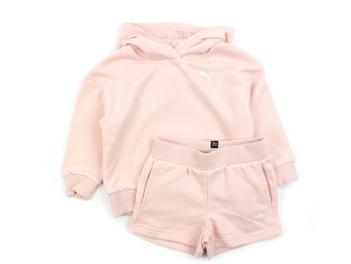 Puma rose dust sweatset with hoodie and shorts